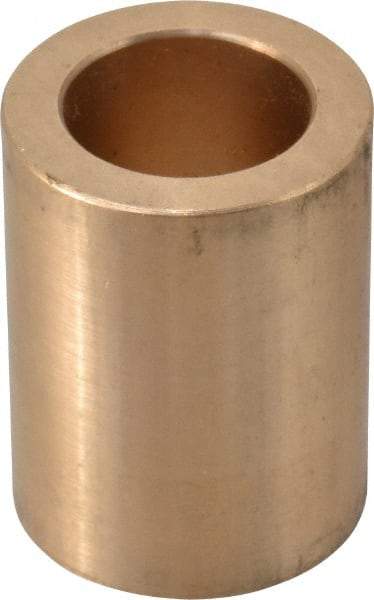 Made in USA - 3/4" Inside x 1-1/8" Outside Diam, Cast Bronze Sleeve Bearing - 1-1/2" OAL - Best Tool & Supply