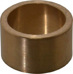 Made in USA - 1" Inside x 1-1/4" Outside Diam, Cast Bronze Sleeve Bearing - 3/4" OAL - Best Tool & Supply