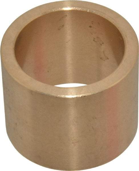 Made in USA - 1" Inside x 1-1/4" Outside Diam, Cast Bronze Sleeve Bearing - 1" OAL - Best Tool & Supply