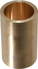 Made in USA - 1" Inside x 1-1/4" Outside Diam, Cast Bronze Sleeve Bearing - 2" OAL - Best Tool & Supply