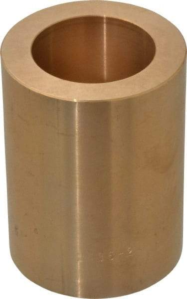 Made in USA - 1-1/2" Inside x 2-1/4" Outside Diam, Cast Bronze Sleeve Bearing - 3" OAL - Best Tool & Supply