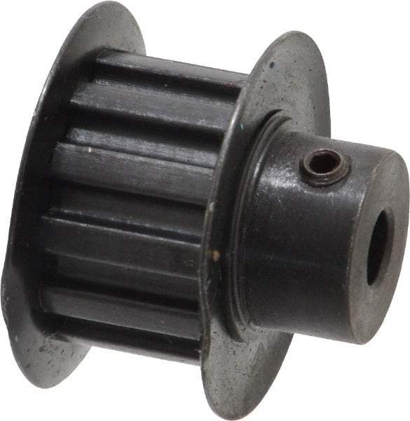 Power Drive - 12 Tooth, 3/16" Inside x 0.744" Outside Diam, Timing Belt Pulley - 1/4, 3/8" Belt Width, 0.764" Pitch Diam, Steel & Cast Iron - Best Tool & Supply