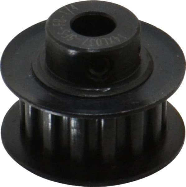 Power Drive - 14 Tooth, 1/4" Inside x 0.871" Outside Diam, Timing Belt Pulley - 1/4, 3/8" Belt Width, 0.891" Pitch Diam, Steel & Cast Iron - Best Tool & Supply