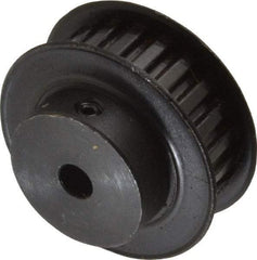 Power Drive - 22 Tooth, 1/4" Inside x 1.381" Outside Diam, Timing Belt Pulley - 1/4, 3/8" Belt Width, 1.401" Pitch Diam, Steel & Cast Iron - Best Tool & Supply