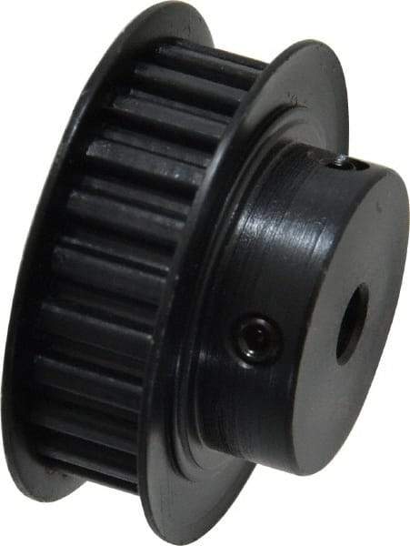 Power Drive - 24 Tooth, 1/4" Inside x 1.508" Outside Diam, Timing Belt Pulley - 1/4, 3/8" Belt Width, 1.528" Pitch Diam, Steel & Cast Iron - Best Tool & Supply