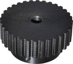 Power Drive - 32 Tooth, 5/16" Inside x 2.017" Outside Diam, Timing Belt Pulley - 1/4, 3/8" Belt Width, 2.037" Pitch Diam, Steel & Cast Iron - Best Tool & Supply