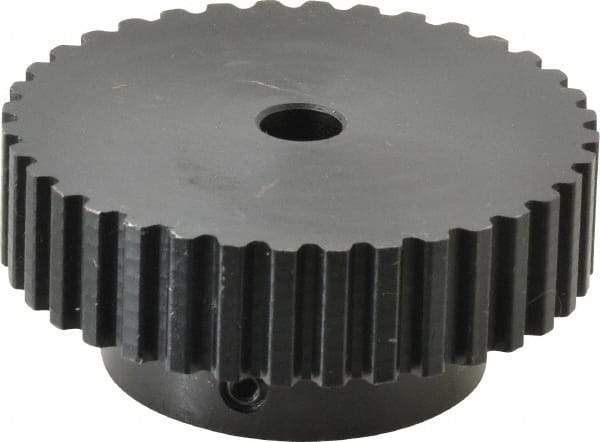 Power Drive - 36 Tooth, 5/16" Inside x 2.272" Outside Diam, Timing Belt Pulley - 1/4, 3/8" Belt Width, 2.292" Pitch Diam, Steel & Cast Iron - Best Tool & Supply