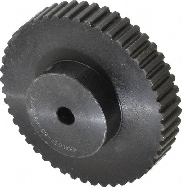 Power Drive - 48 Tooth, 5/16" Inside x 3.036" Outside Diam, Timing Belt Pulley - 1/4, 3/8" Belt Width, 3.056" Pitch Diam, Steel & Cast Iron - Best Tool & Supply