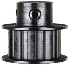 Power Drive - 10 Tooth, 3/8" Inside x 1.164" Outside Diam, Timing Belt Pulley - 1/2" Belt Width, 1.194" Pitch Diam, Steel & Cast Iron - Best Tool & Supply