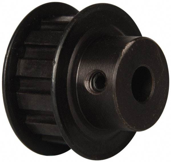 Power Drive - 12 Tooth, 3/8" Inside x 1.402" Outside Diam, Timing Belt Pulley - 1/2" Belt Width, 1.432" Pitch Diam, Steel & Cast Iron - Best Tool & Supply