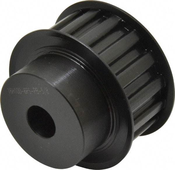 Power Drive - 16 Tooth, 5/8" Inside x 2.492" Outside Diam, Timing Belt Pulley - 3/4, 1" Belt Width, 2.546" Pitch Diam, Steel & Cast Iron - Best Tool & Supply