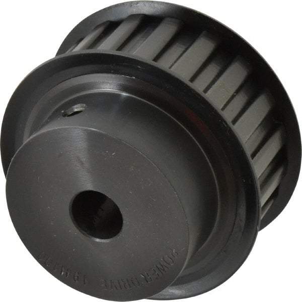 Power Drive - 19 Tooth, 5/8" Inside x 2.97" Outside Diam, Timing Belt Pulley - 3/4, 1" Belt Width, 3.024" Pitch Diam, Steel & Cast Iron - Best Tool & Supply