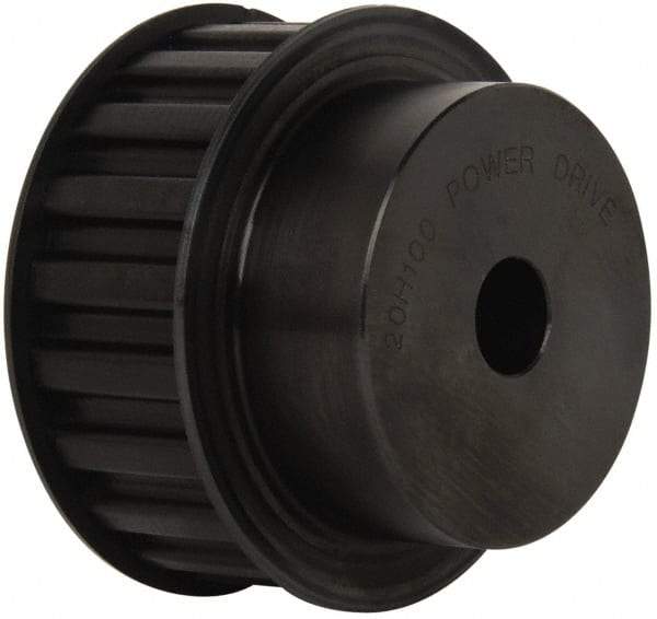 Power Drive - 20 Tooth, 5/8" Inside x 3.129" Outside Diam, Timing Belt Pulley - 3/4, 1" Belt Width, 3.183" Pitch Diam, Steel & Cast Iron - Best Tool & Supply