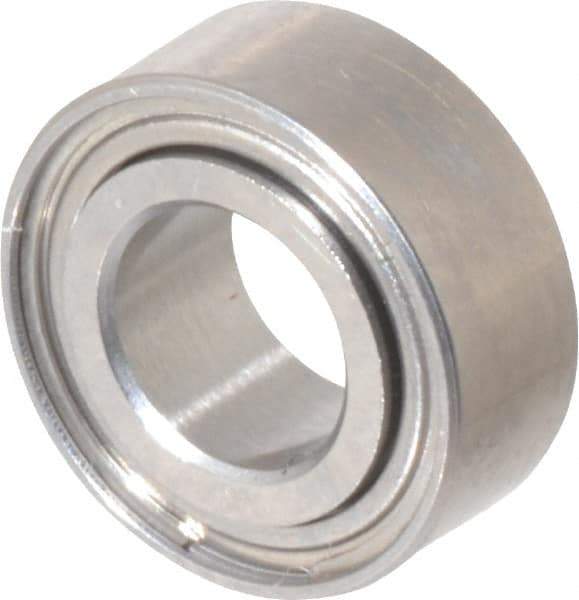 Value Collection - 5/32" Bore Diam, 5/16" OD, Double Shield Miniature Radial Ball Bearing - 1/8" Wide, 1 Row, Round Bore, 29 Lb Static Capacity, 81 Lb Dynamic Capacity - Best Tool & Supply