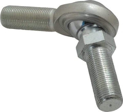 Made in USA - 3/4" ID, 1-3/4" Max OD, 14,290 Lb Max Static Cap, Male Spherical Rod End with Stud - 3/4-16 RH, Steel with Steel Raceway - Best Tool & Supply