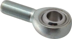 Made in USA - 3/4" ID, 1-3/4" Max OD, 28,090 Lb Max Static Cap, Plain Male Spherical Rod End - 3/4-16 RH, Alloy Steel with Steel Raceway - Best Tool & Supply