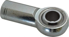 Made in USA - 3/4" ID, 1-3/4" Max OD, 28,090 Lb Max Static Cap, Plain Female Spherical Rod End - 3/4-16 RH, Alloy Steel with Steel Raceway - Best Tool & Supply