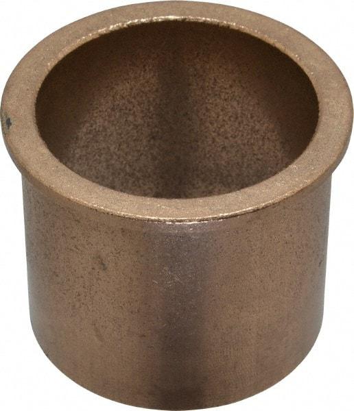 Boston Gear - 2" Inside x 2-1/4" Outside Diam, Oil Impregnated Bronze SAE-841 Flanged Sleeve Bearing - 2-1/2" Flange Outside Diam, 1/8" Flange Thickness, 2" OAL - Best Tool & Supply