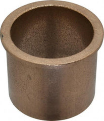 Boston Gear - 2" Inside x 2-1/4" Outside Diam, Oil Impregnated Bronze SAE-841 Flanged Sleeve Bearing - 2-1/2" Flange Outside Diam, 1/8" Flange Thickness, 2" OAL - Best Tool & Supply