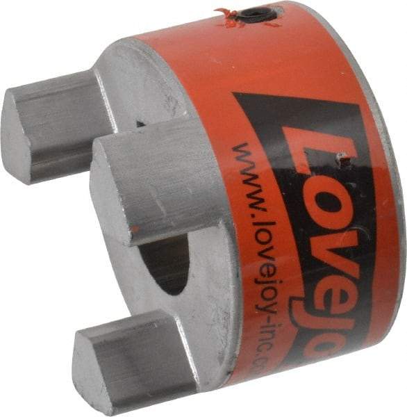 Lovejoy - 1-1/8" Max Bore Diam, 1/4" x 1/8" Keyway Width x Depth, Flexible Coupling Hub - 2.54" OD, 3-1/2" OAL, Sintered Iron, Order 2 Hubs & 1 Spider for Complete Coupling - Best Tool & Supply