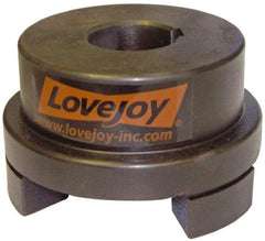 Lovejoy - 1-5/8" Max Bore Diam, Flexible Hub Coupling - 4-1/2" OD, 4.88" OAL, Sintered Iron - Best Tool & Supply