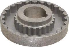 Lovejoy - 1-1/2" Max Bore Diam, 3/8" x 3/16" Keyway Width x Depth, Flexible Coupling Hub - 4-5/8" OD, 3.94" OAL, Cast Iron - Best Tool & Supply