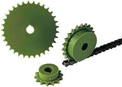 Poly Hi Solidur - 20 Teeth, 1/4" Chain Pitch, Chain Size 25, Roller Chain Sprockets - Best Tool & Supply