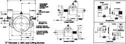 Duff-Norton - 1 Ton Capacity, 6" Lift Height, Upright Mechanical Screw Actuator - Clevis End - Best Tool & Supply