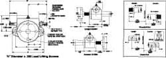 Duff-Norton - 1 Ton Capacity, 6" Lift Height, Upright Mechanical Screw Actuator - Clevis End - Best Tool & Supply