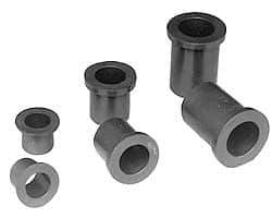 Poly Hi Solidur - 1-3/4" Inside x 2" Outside Diam, Nylon Sleeve Bearing - 2-1/4" Outside Diam, 1/8" Flange Thickness, 1" OAL - Best Tool & Supply