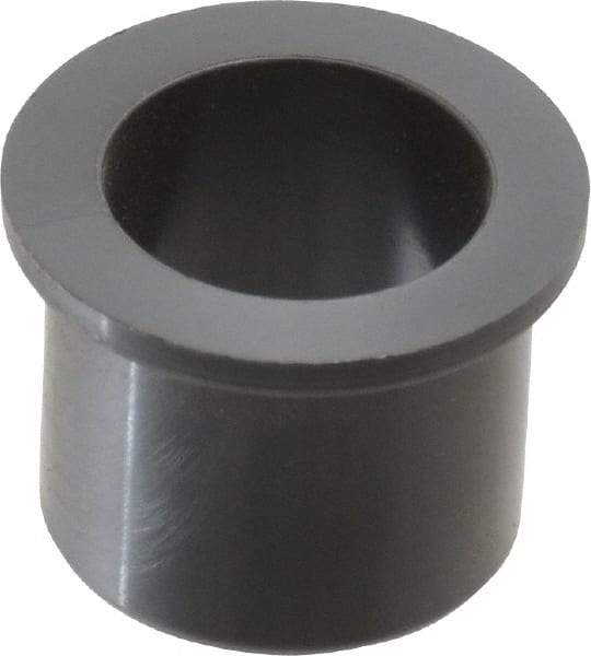 Poly Hi Solidur - 7/16" Inside x 9/16" Outside Diam, Nylon Sleeve Bearing - 11/16" Outside Diam, 1/16" Flange Thickness, 1/2" OAL - Best Tool & Supply