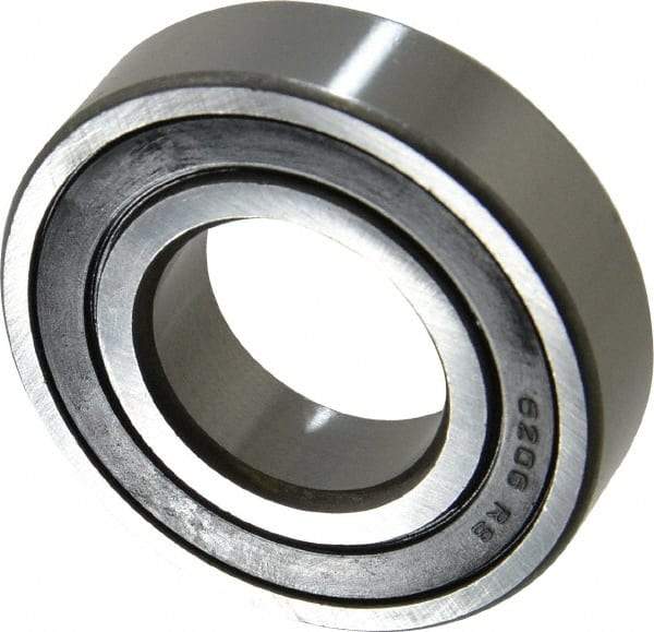 Tritan - 30mm Bore Diam, 62mm OD, Double Seal Deep Groove Radial Ball Bearing - 16mm Wide, 1 Row, Round Bore, 2,540 Lb Static Capacity, 4,390 Lb Dynamic Capacity - Best Tool & Supply