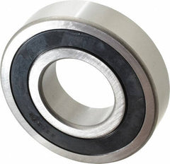 Tritan - 50mm Bore Diam, 110mm OD, Double Seal Deep Groove Radial Ball Bearing - 27mm Wide, 1 Row, Round Bore, 8,600 Lb Static Capacity, 13,900 Lb Dynamic Capacity - Best Tool & Supply