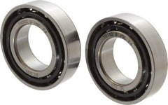 Nachi - 25mm Bore Diam, 47mm OD, Open Angular Contact Radial Ball Bearing - 12mm Wide, 1 Row, Round Bore, 17,300 Nm Static Capacity, 21,000 Nm Dynamic Capacity - Best Tool & Supply