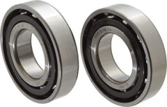 Nachi - 35mm Bore Diam, 72mm OD, Open Angular Contact Radial Ball Bearing - 17mm Wide, 1 Row, Round Bore, 40,000 Nm Static Capacity, 49,500 Nm Dynamic Capacity - Best Tool & Supply