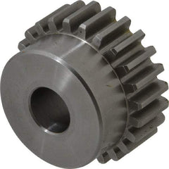 Browning - 16 Pitch, 1-1/2" Pitch Diam, 24 Tooth Spur Gear - 1/2" Bore Diam, 1-5/16" Hub Diam, Steel - Best Tool & Supply