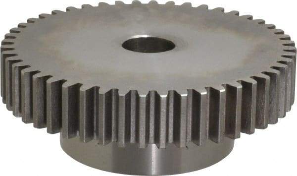 Browning - 12 Pitch, 4" Pitch Diam, 48 Tooth Spur Gear - 3/4" Bore Diam, 2-1/2" Hub Diam, Steel - Best Tool & Supply