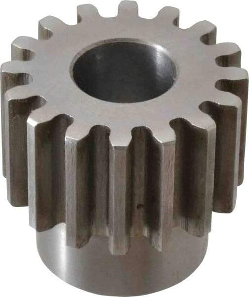 Browning - 10 Pitch, 1.6" Pitch Diam, 16 Tooth Spur Gear - 3/4" Bore Diam, 1-5/16" Hub Diam, Steel - Best Tool & Supply