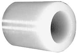 Made in USA - 1" Inside x 1-1/2" Outside Diam, Polyethylene Sleeve Bearing - 1-3/4" Flange Outside Diam, 3/16" Flange Thickness, 1-1/2" OAL - Best Tool & Supply