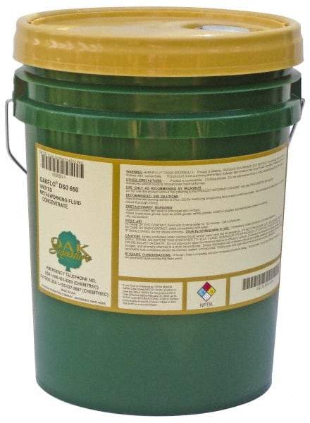 Oak Signature - Oakflo DSO 650, 5 Gal Pail Cutting & Grinding Fluid - Water Soluble, For Broaching, Drilling, Gear Cutting, Reaming, Tapping, Turning - Best Tool & Supply