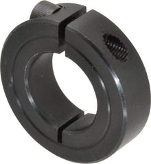 Climax Metal Products - 15/16" Bore, Steel, One Piece One Piece Split Shaft Collar - 1-3/4" Outside Diam, 1/2" Wide - Best Tool & Supply