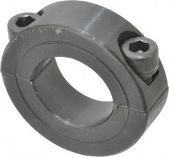 Climax Metal Products - 7/8" Bore, Steel, Two Piece Shaft Collar - 1-5/8" Outside Diam, 1/2" Wide - Best Tool & Supply