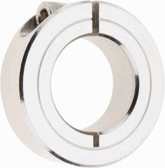 Climax Metal Products - 1" Bore, Stainless Steel, One Piece Clamp Collar - 1-3/4" Outside Diam, 1/2" Wide - Best Tool & Supply