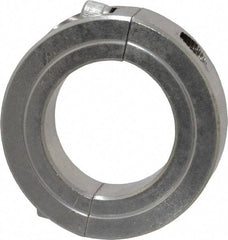 Climax Metal Products - 1-1/4" Bore, Stainless Steel, Two Piece Shaft Collar - 2-1/16" Outside Diam, 1/2" Wide - Best Tool & Supply