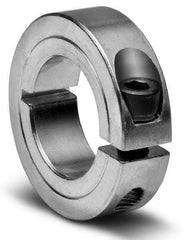 Climax Metal Products - 2-1/16" Bore, Aluminum, One Piece Clamping Shaft Collar - 3-1/4" Outside Diam, 3/4" Wide - Best Tool & Supply