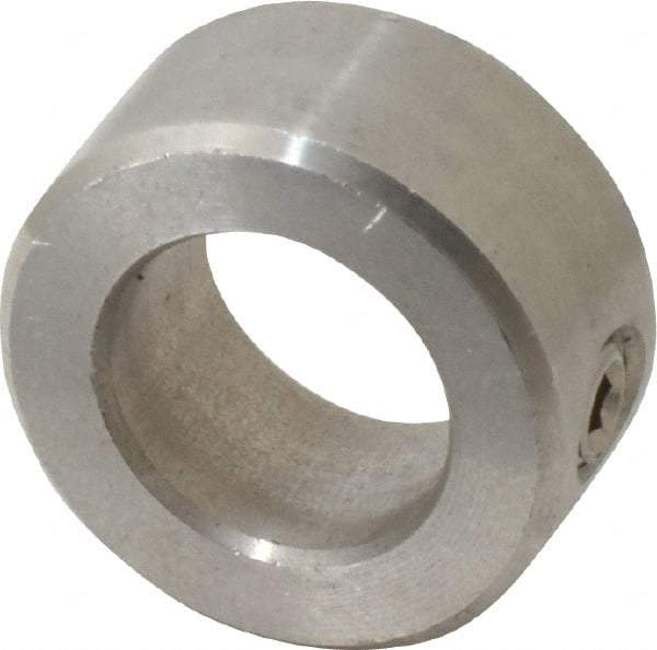 Climax Metal Products - 15mm Bore, Stainless Steel, Set Screw Shaft Collar - 1" Outside Diam - Best Tool & Supply