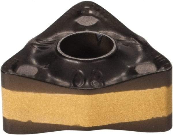 Iscar - WNMX342 M3PW Grade IC8150 Carbide Turning Insert - TiCN/Al2O3/TiCN/TiN Finish, 80° Trigon, 3/8" Inscr Circle, 0.1736 Thick, 1/32" Corner Radius - Best Tool & Supply