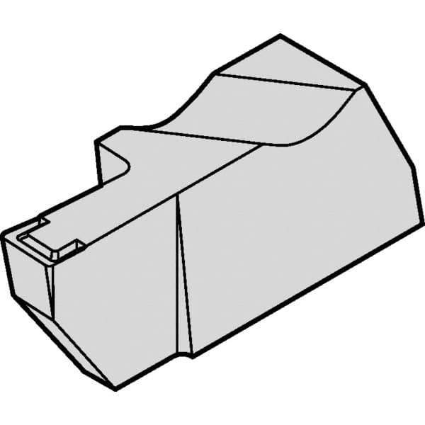 Kennametal - 3M350NGD K Grade KC5025, 3.5mm Cutting Width Carbide Grooving Insert - 6.35mm Max Depth of Cut, Left Hand, 0.32mm Corner Radius, AlTiN Finish - Best Tool & Supply