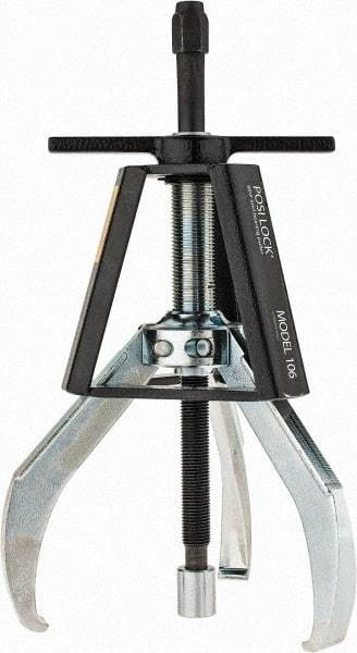 Posi Lock Puller - 7" Spread, 10 Ton Capacity, Puller - 6" Reach, 13" Long, For Bearings, Gears & Pulleys - Best Tool & Supply