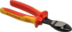 Knipex - 8" OAL, 5/32" Capacity, Diagonal Cutter - 7/8" Jaw Length x 1-1/8" Jaw Width - Best Tool & Supply